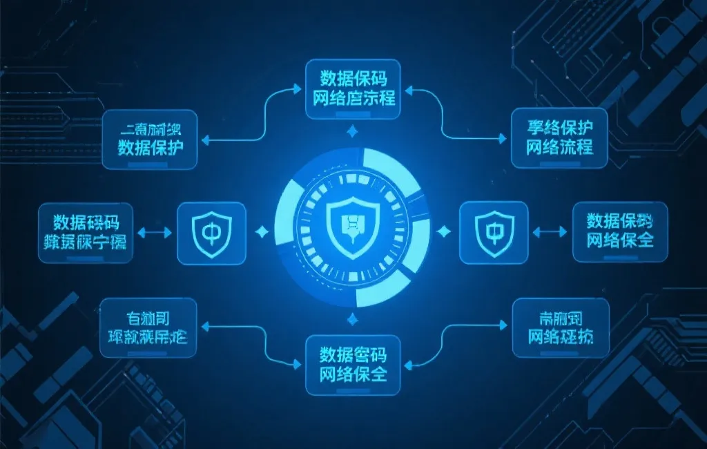 数据加密与系统安全流程示意图